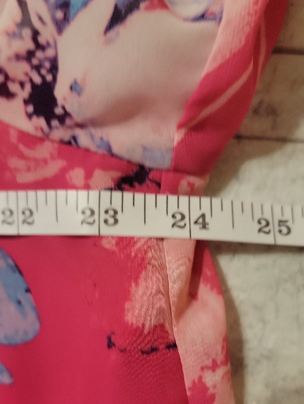 Kasper XL Pink Floral Chiffon Flounce Ruffle Sleeve Blouse Top - Picture 8 of 14